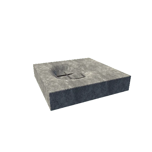 Concrete Block Broken 6 Type 4 Moveable